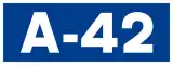 Autovía A-42 shield}}