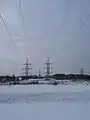 Power lines and forest in Tondiraba