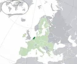 Location of the Netherlands