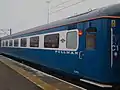 Mk2f First Open of FM Rail in Blue Pullman livery