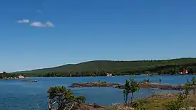 View of Eagle Harbor along Lake Superior