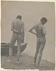 Eakins and Wallace, nude (circa 1883)