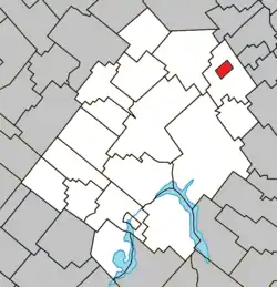 Location within Les Appalaches RCM.