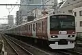 Set 514 in "red brick" livery in October 2014