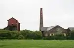 Chimney stack about 30m east of pump engine house at Taylor's Shaft of New East Pool Mine