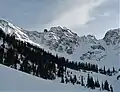 Storm's East Peak viewed from the north in winter