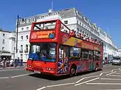 Open top Bath Bus Company East Lancs Lolyne-bodied Dennis Trident 2 in Eastbourne