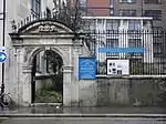 Gateway with Adjoining Wall and Railing to Yard of Church of St Olave