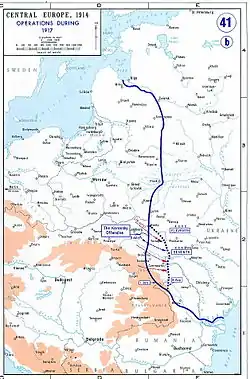 Image 72Eastern Front as of 1917 (from Eastern Front (World War I))