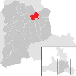 Location within St. Johann im Pongau district