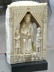 The King piece of "Charlemagne's chess"