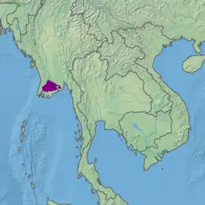 Ecoregion territory (in purple)