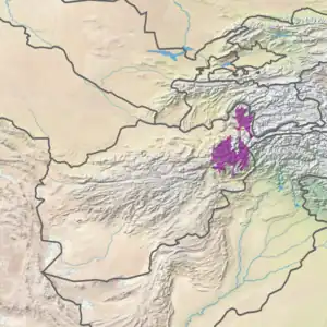 Ecoregion territory (in purple)