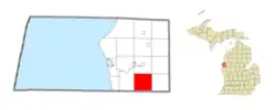 Location within Mason County