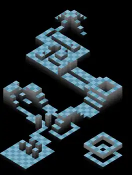 Isometric level design from the puzzle game Edge