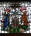 The arms on a window in the City Chambers