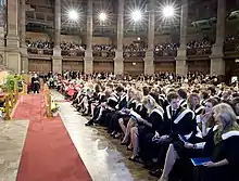 Interior during a graduation ceremony (2008)