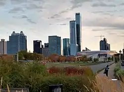 Downtown Edmonton with the Stantec Tower, and JW Marriott Hotel.