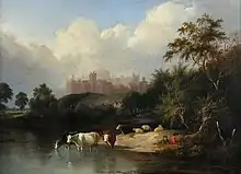 Edward WilliamsRiver Landscape with Windsor Castle(in the style of his son S R Percy)