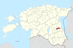 Luunja Parish within Tartu County.