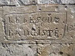 Graffiti example in the church