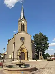 The church in La Maxe