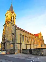 The church in Les Étangs