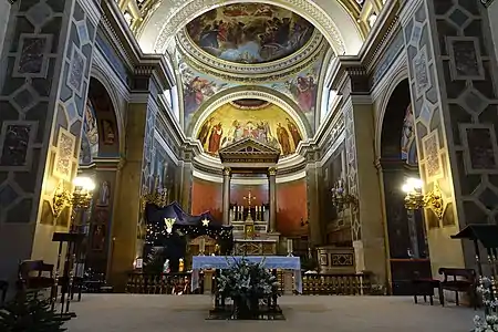 The choir and altar