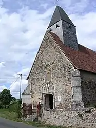 The church in Villevillon