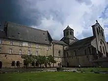 Church and monastery building from the northwest