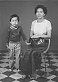 Ekcharin and maternal grandma, Phnom Penh, March 1974