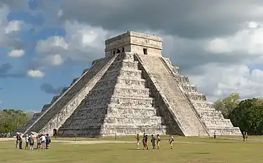 Image 49Mesoamerican step-pyramid nicknamed El Castillo at Chichen Itza (from Portal:Architecture/Ancient images)