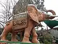 The concrete elephant “George” at the Nimmitabel Bakery