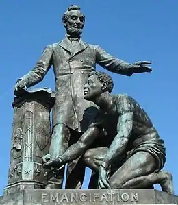 "Emancipation Memorial" (1876), in Washington, D.C.