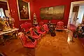 Red Salon; the portrait on the wall is of the Esterházy prince  Paul Anton II