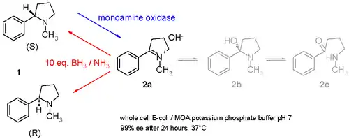 Scheme 3. Enantiomerically pure cyclic tertiary amines