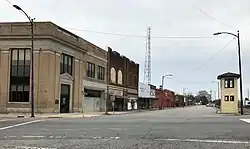 Buildings along Railroad Street