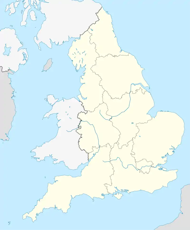 Map of Southern England showing the locations of the Device Forts