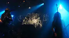 Enthroned performing in a concert in Paris, November 20, 2007