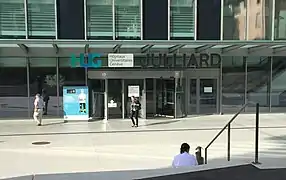 Entrance of the Julliard building