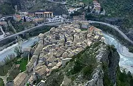 A view from the citadel, overlooking Entrevaux