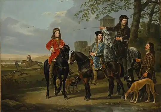 Equestrian Portrait of Cornelis and Michiel Pompe van Meerdervoort with Their Tutor and Coachman (before 1653), Metropolitan Museum of Art