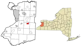 Location in Erie County and the state of New York.