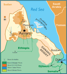 Image 14Map of the Eritrean War of Independence (from History of Eritrea)