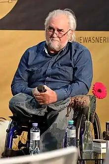 Riess at the Vienna Book Fair in 2017