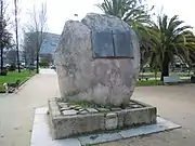 Sculpture in honour of the Spanish Constitution of 1978 in the Plaza de la Constitution.