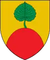 Altafulla (Or, a mount gules surmounted by a leaf vert)