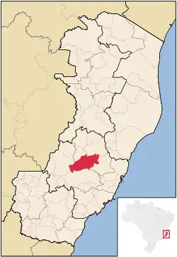 Location in Espírito Santo