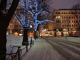 The Esplanadi park during the winter