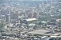 Aerial view of the Estación Mapocho. Image taken from the summit of the San Cristobal Hill.